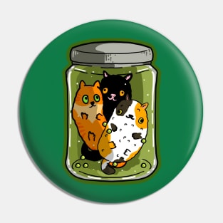 Pickled Cats Pin