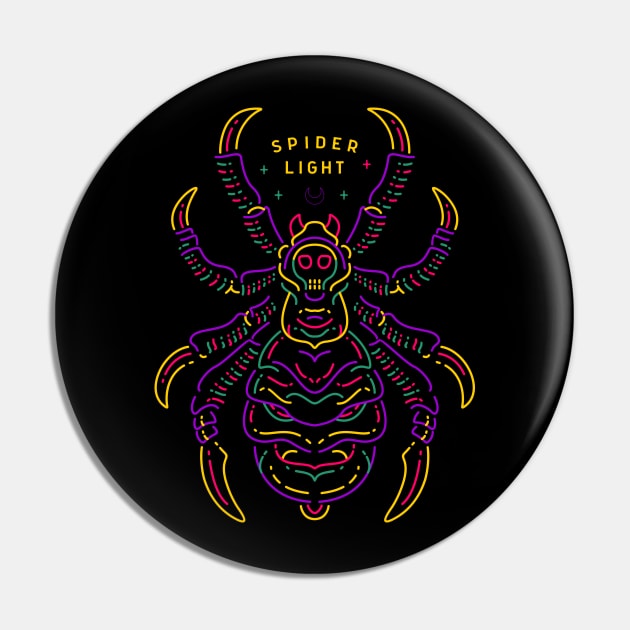 Spider Monoline Pin by Mako Design 