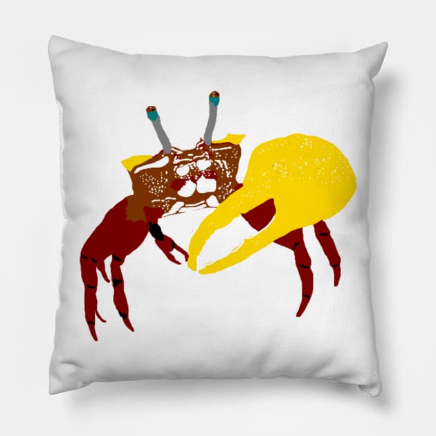 Fiddler Crab Pillow by stargatedalek