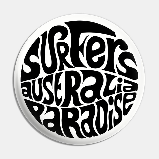 Surfers Paradise Australia Pin by axemangraphics