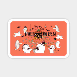 Halloween Ghost Party Magnet