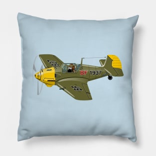 Cartoon Retro Fighter Plane Pillow