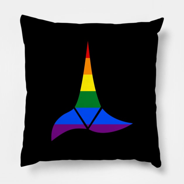 Klingon Pride Logo Pillow by Treksphere