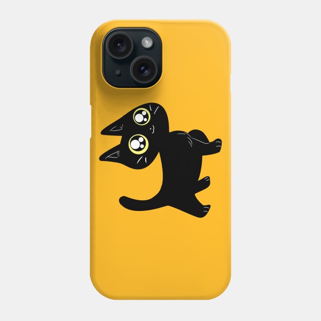 Cute Black Kitten Phone Case by saradaboru