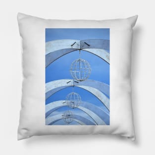 Arches, Globes & Sky Pillow