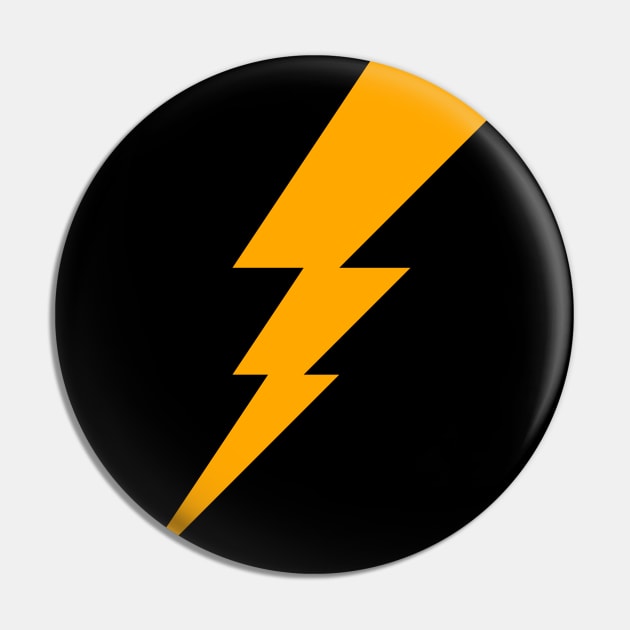 Lightning Bolt geometric Yellow Symbol Pin by TMBTM