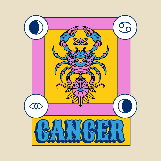 cancer zodiac sign by Tip Top Tee's