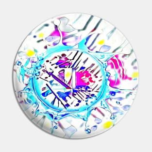 Color bling ocean splash abstract Pin