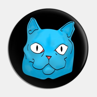 fat blue cat Pin