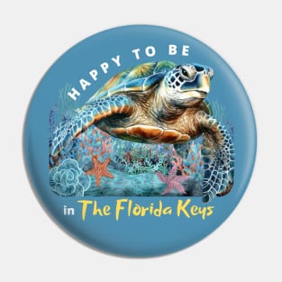 Florida Keys Sea Turtle Vacation Pin