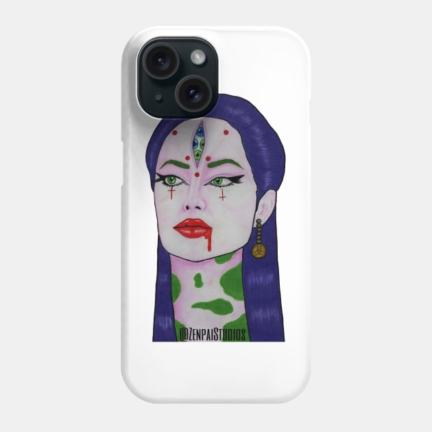 Angelina Phone Case by Zenpaistudios