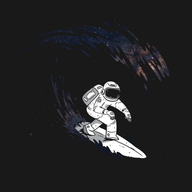 Astronaut Space Surfer by UNDERGROUNDROOTS