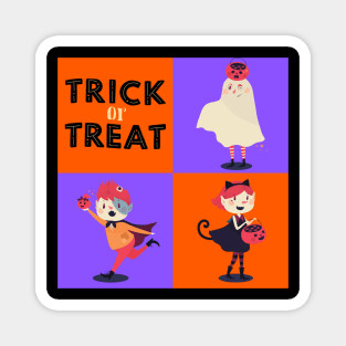 Trick Or Treat Halloween Fun Magnet