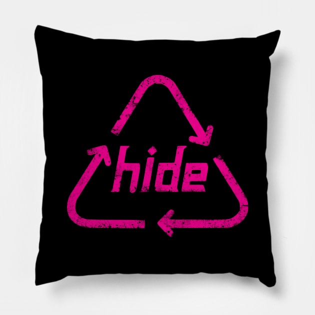 Hideto Matsumoto Anniversary [Recycle logo Pink] Pillow by teresacold