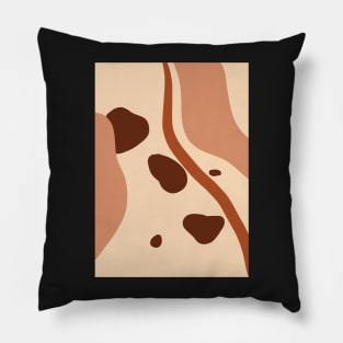 Abstract Earth Tones 4 Pillow