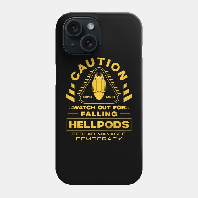 Hellpods Caution Phone Case by Lagelantee