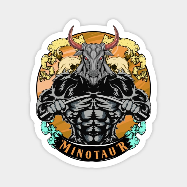 MINOTAUR Magnet by theanomalius_merch