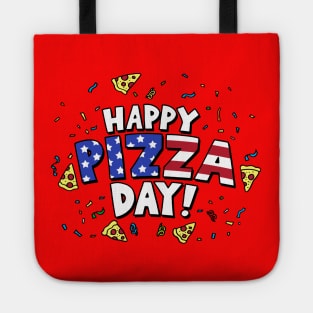 4th Of July Pizza Celebration Patriotic American Fun Slogan Tote