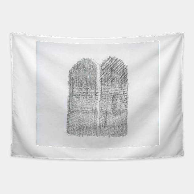 Graphite Gloves 01 Tapestry by ellenmueller