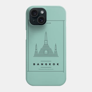 Bangkok Minimal Poster Phone Case