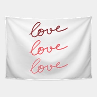 Love Love Love #valentinesday #valentine #love #kirovair #minimal #minimalism #buyart #design Tapestry