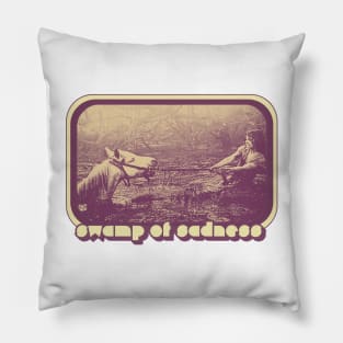 Swamp Of Sadness //// 80s Retro Movie Design Pillow