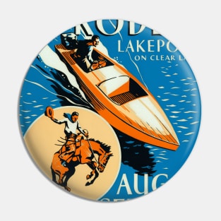 Lake County Water Sports and Rodeo Pin