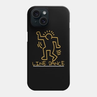 music on and line dance Phone Case