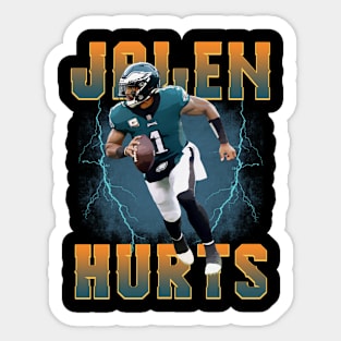 Jalen Hurts Away Jersey Sticker for Sale by designsheaven