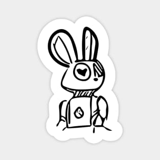 ROBOT BUNNY Magnet