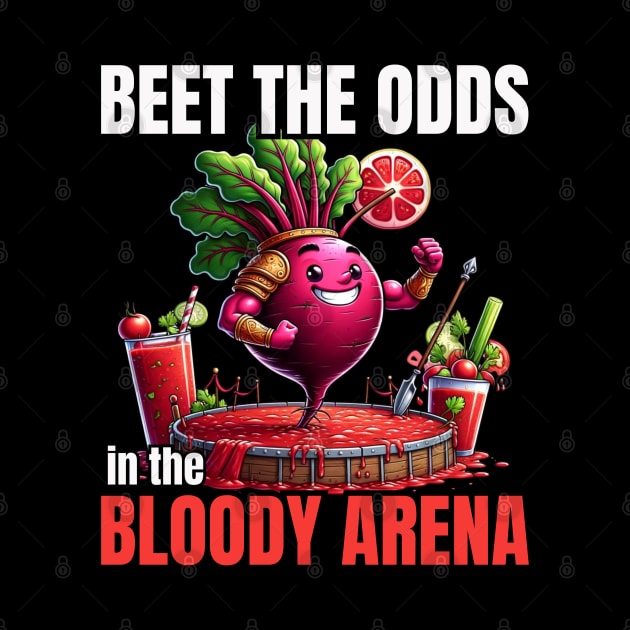 Veggie Gladiator - Beet The Odds in the Bloody Arena Shirt by vk09design