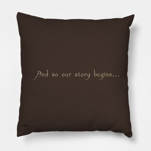 And so our story begins... Pillow by Dapper Draws