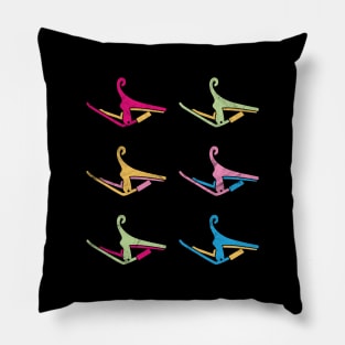 Guitar Capo Pop Colors Theme Pillow