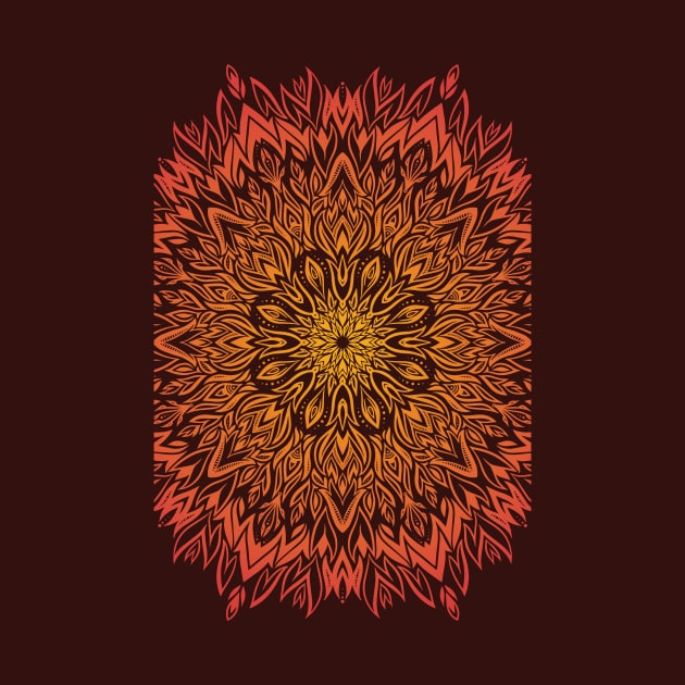 Fire Spirit Mandala by polliadesign