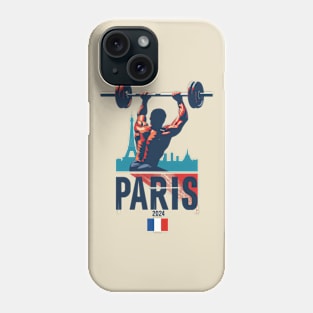 Paris 2024, Weightlifting, Athletics Phone Case