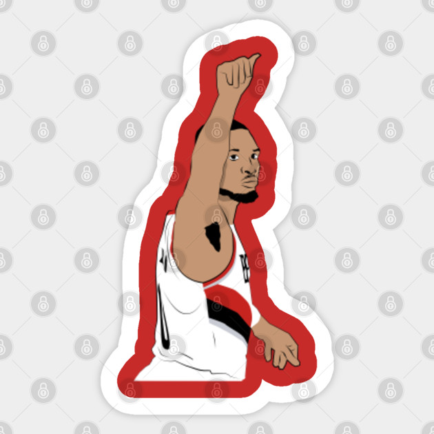 Damian Lillard Wave Damian Lillard Sticker Teepublic Au