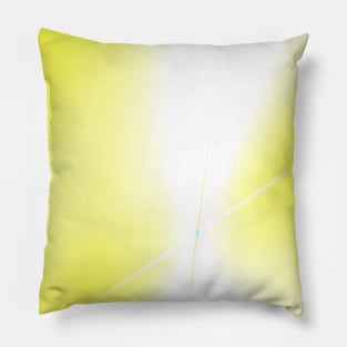 yellow white abstract texture Pillow