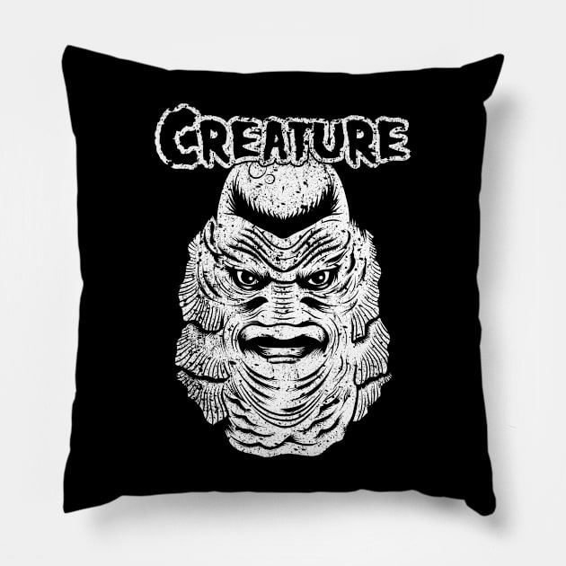 The Creature Fits Pillow by stuffofkings