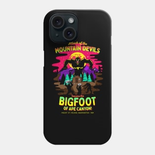 Bigfoot Battle of Ape Canyon Mt St Helens 1924 Retro Cryptid Phone Case