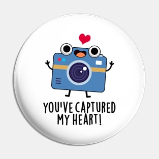 You've Captured My Heart Cute Camera Pun Pin