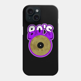 BORN In The 1980 Retro Vinyl Record Phone Case