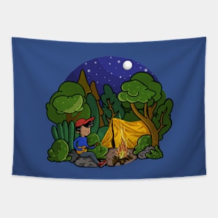 Relaxing camp Tapestry