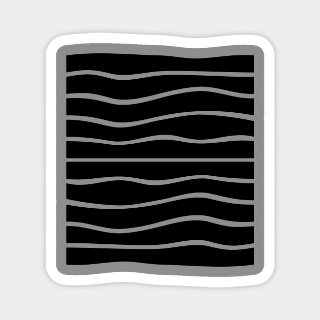 black stripes Magnet by lkn