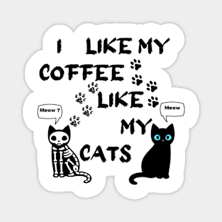 black cats Magnet