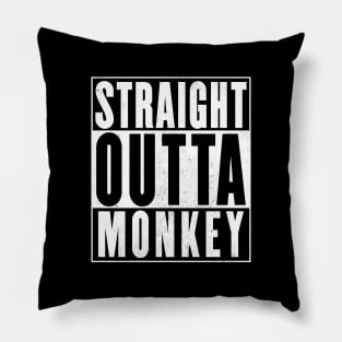 Straight Outta Monkey Pillow