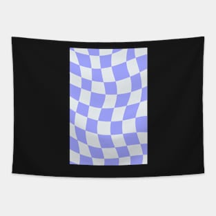 Retro Purple Checkers Tapestry