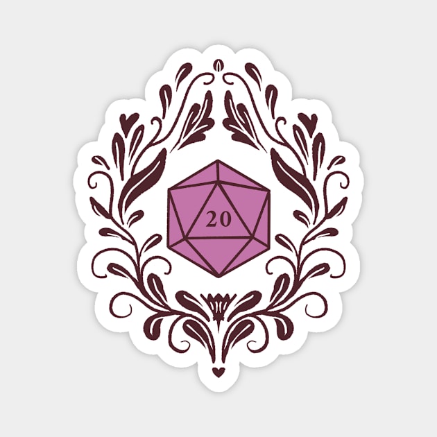 Damask D20 Magnet by Olooriel