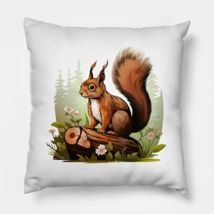 Squirrel Love Pillow