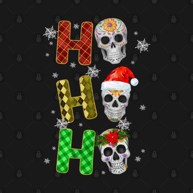 HOHOHO - Christmas-Skeleton by shirtsandmore4you