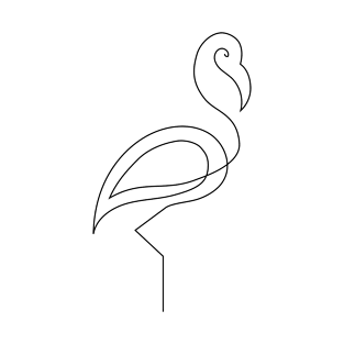 ST One Line Flamingo T-Shirt